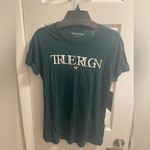 NWT True Religion Atlantic Blue Slim Crew t-shirt Sz M